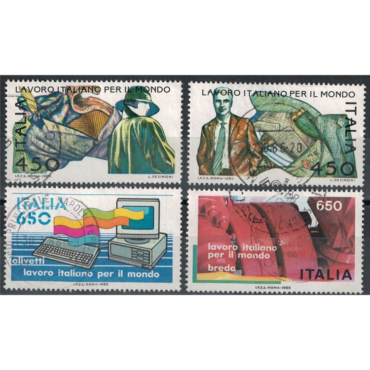 ITALIA 1986 Lavoro 4v us