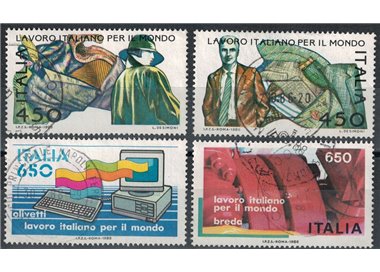 ITALY 1986 Work 4v us