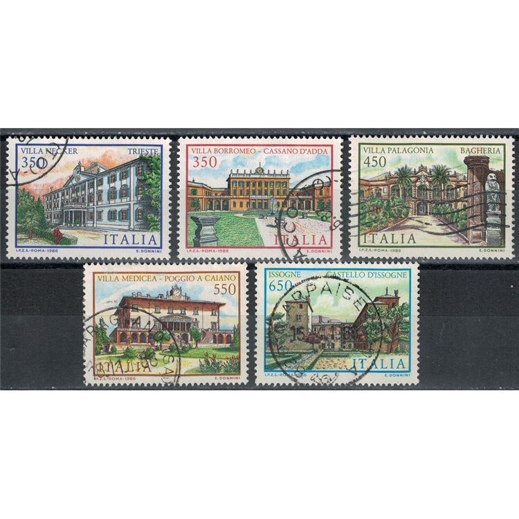 ITALIA 1986 Ville 5v us