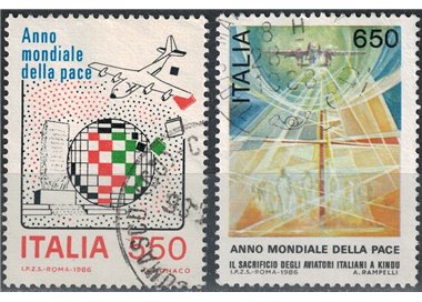 ITALIA 1986 Anno mondiale della pace 2v us