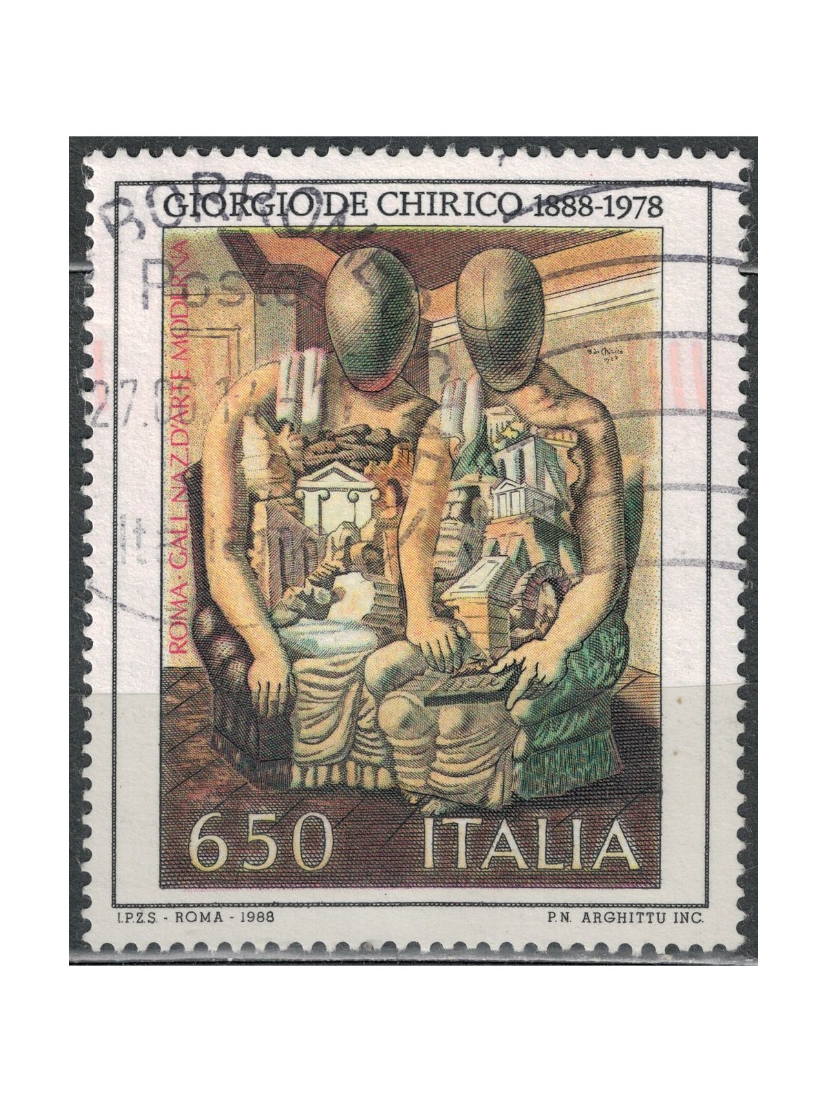 ITALY 1988 Giorgio de Chirico us
