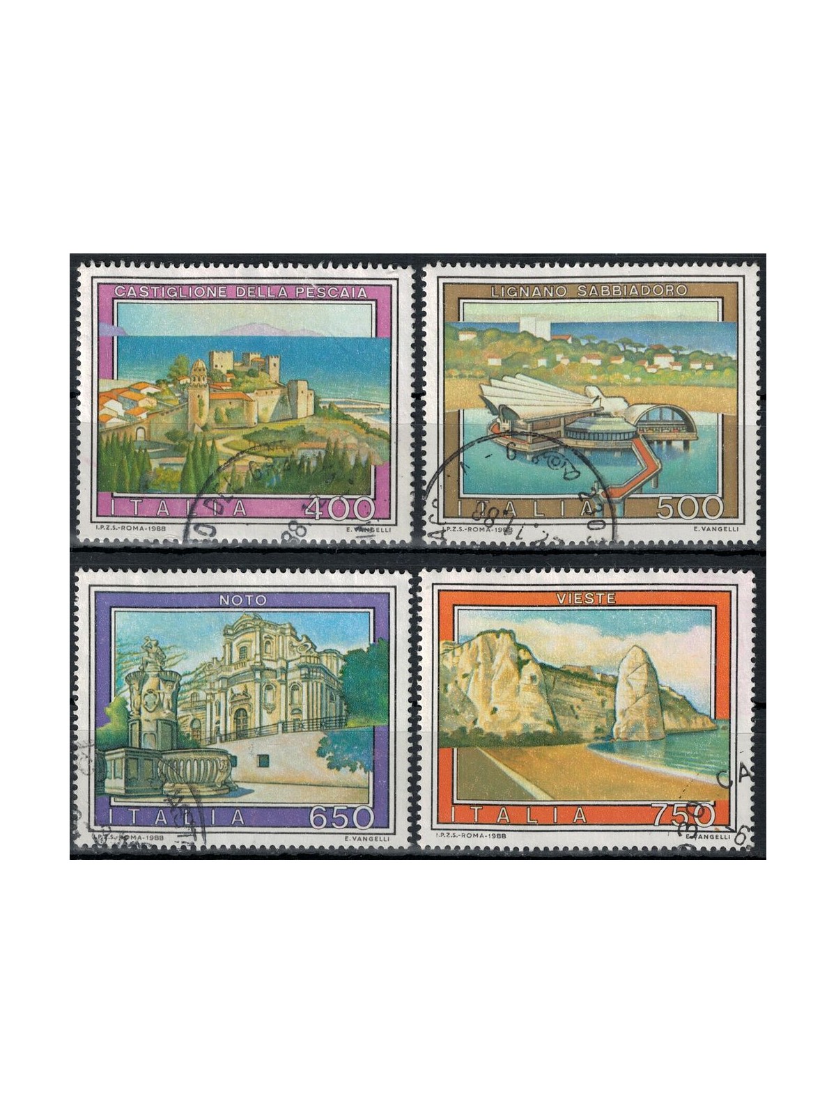 ITALY 1988 Tourism 4v us