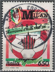 ITALY 1988 Milan champion of Italy us
