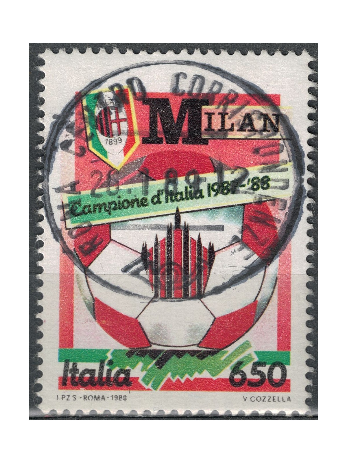 ITALIA 1988 Milan campione d'Italia us