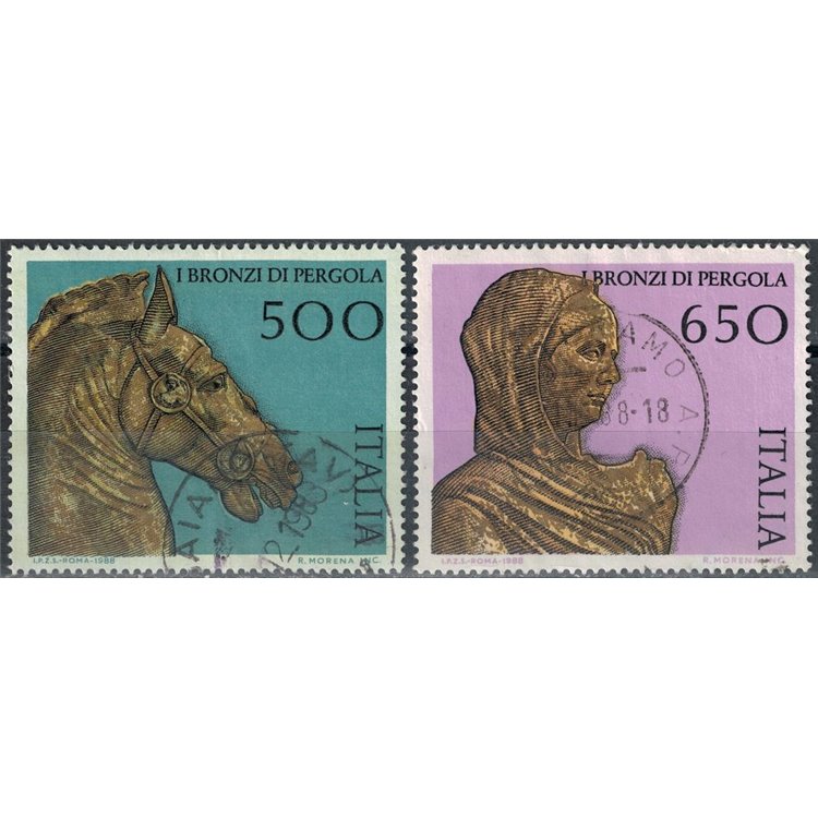 ITALY 1988 Pergola Bronzes 2v us
