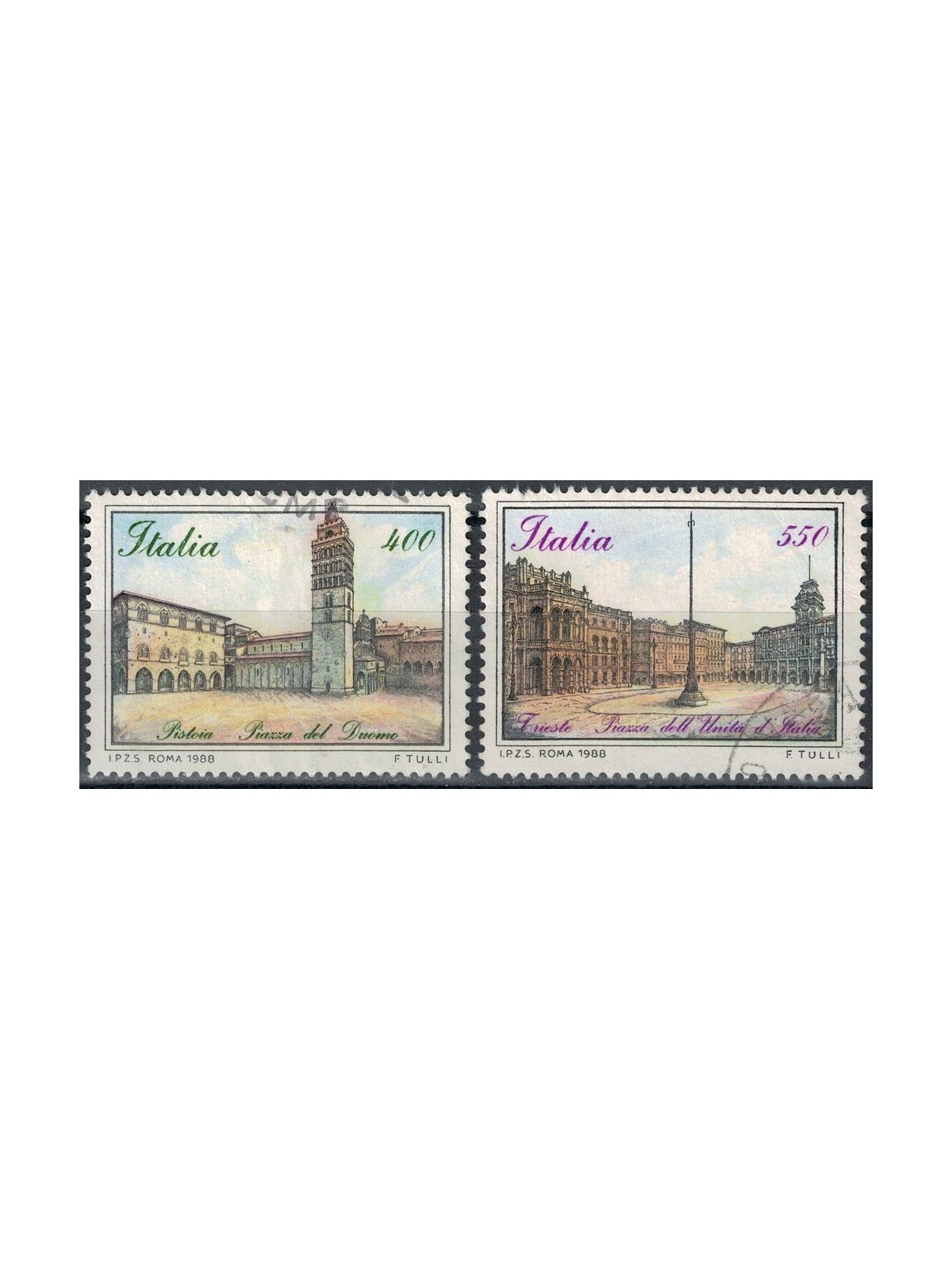 ITALY 1988 Italian Squares 2v us