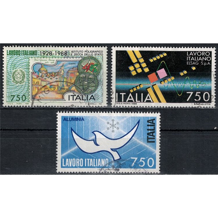 ITALY 1988 Italian work 3v us