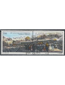 ITALY 1989 Naples-Portici Railway 2v in pair us