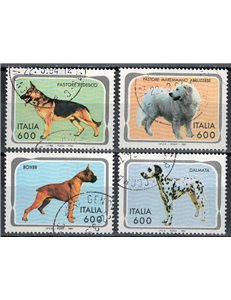 ITALIA 1994 Animali domestici, cani 4v us