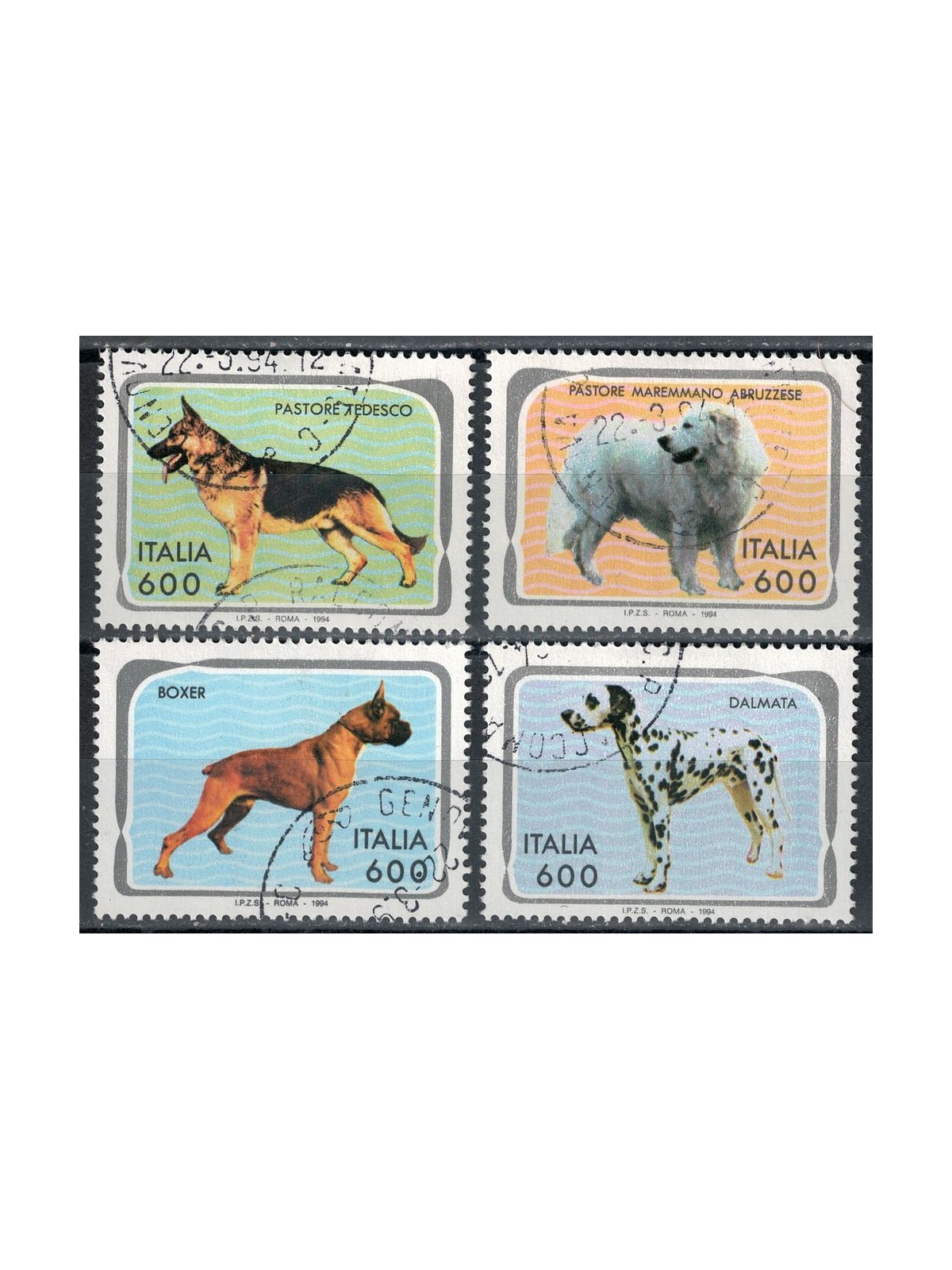 ITALY 1994 Pets, dogs 4v us
