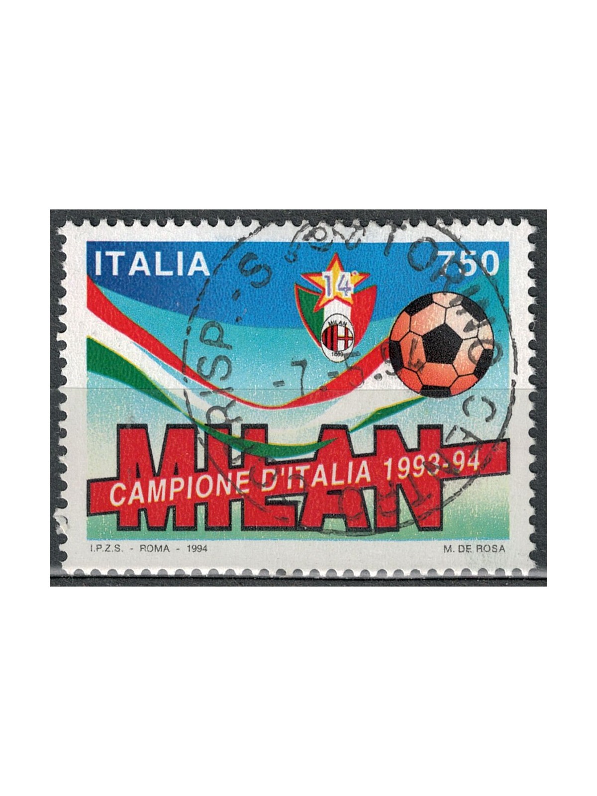 ITALIA 1994 Milan campione d'Italia us
