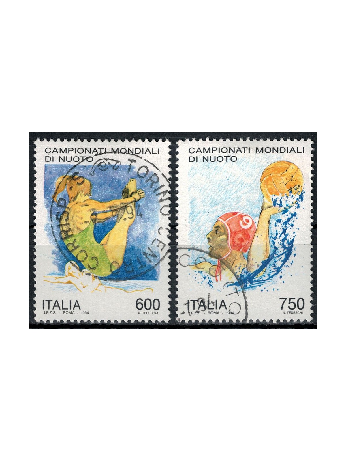 ITALY 1994 Swimming Championships 2v us