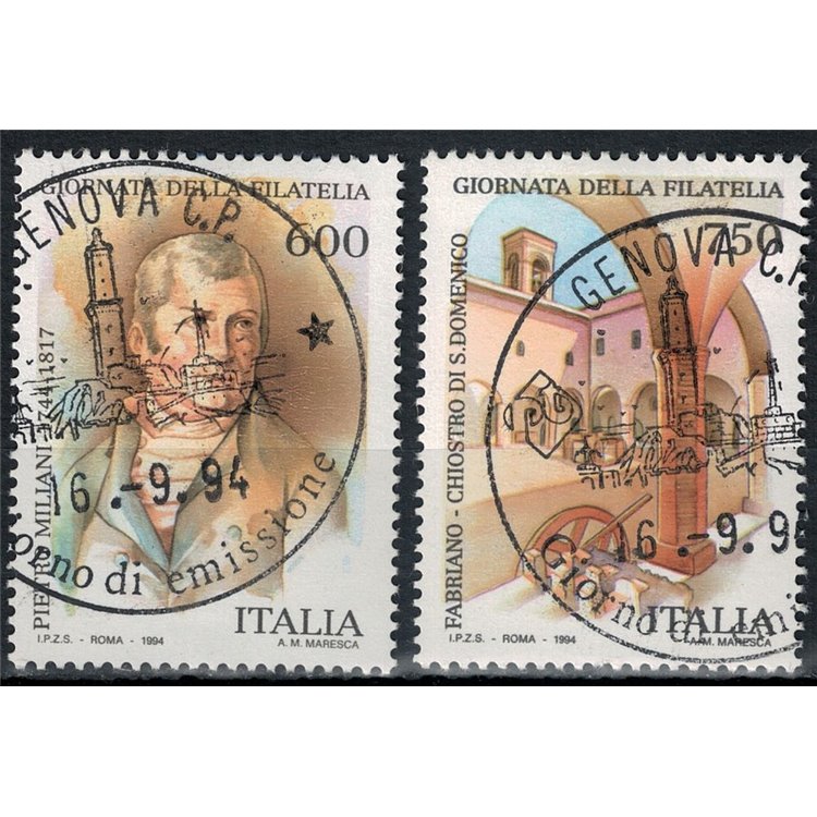 ITALY 1994 Philately Day 2v us