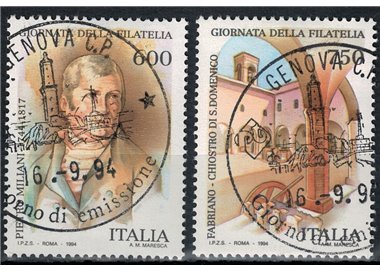 ITALIA 1994 Giornata della filatelia 2v us