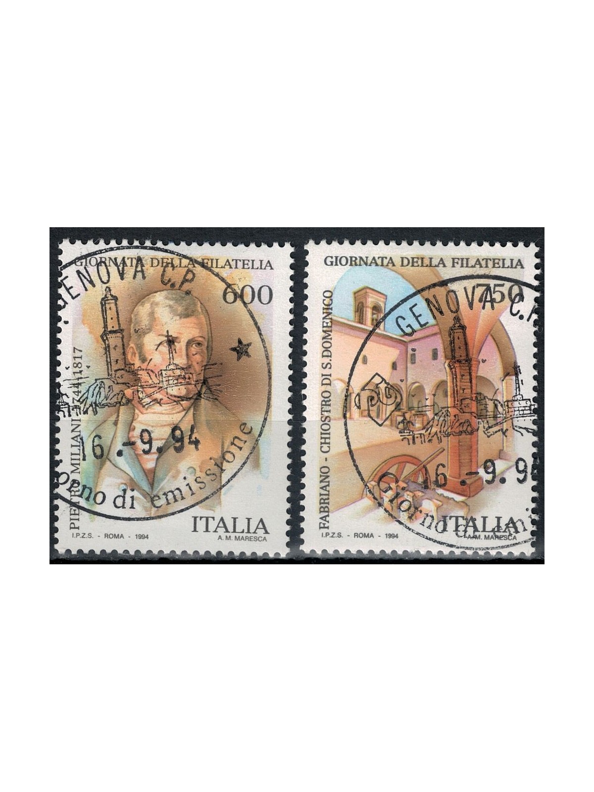 ITALY 1994 Philately Day 2v us