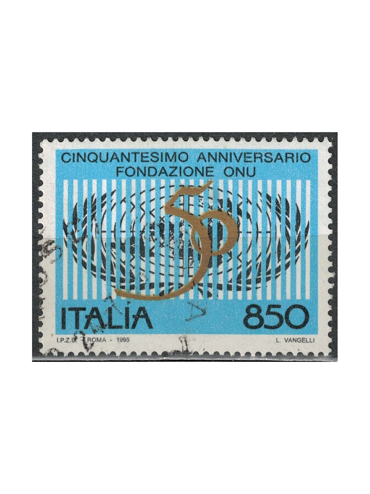 ITALIA 1995 Anniversario ONU us