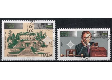 ITALY 1995 Centenary of the radio 2v us
