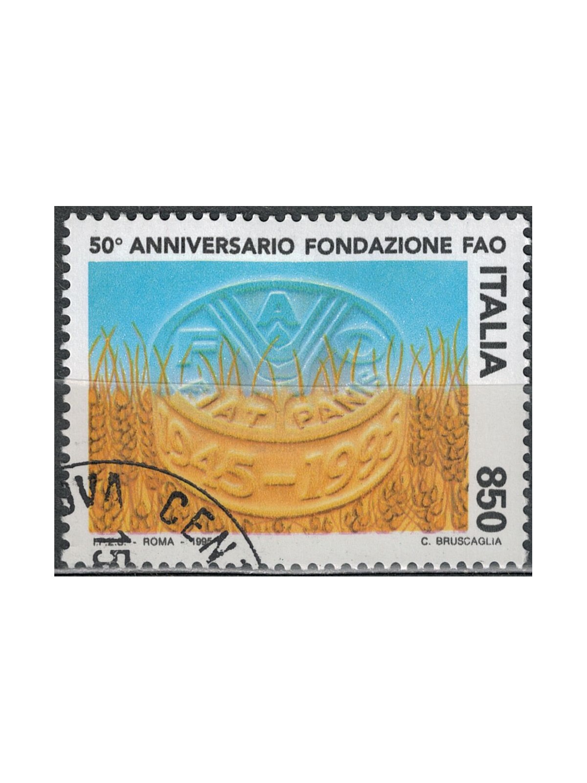 ITALIA 1995 Anniversario della FAO us