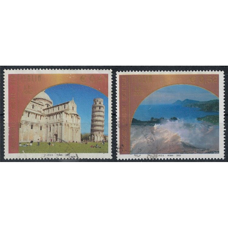 ITALIA 2002 Patrimonio mondiale UNESCO 2v us