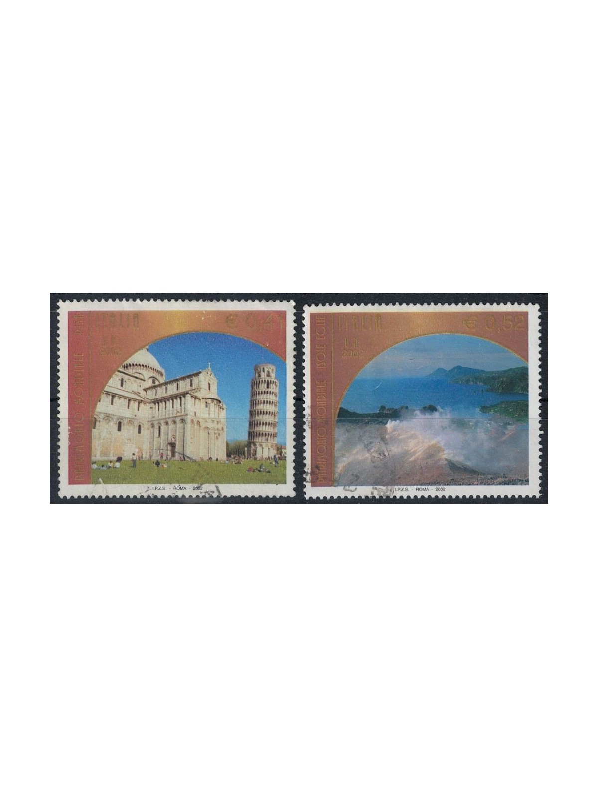 ITALIA 2002 Patrimonio mondiale UNESCO 2v us