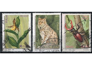 ITALIA 2002 Flora e fauna 3v us