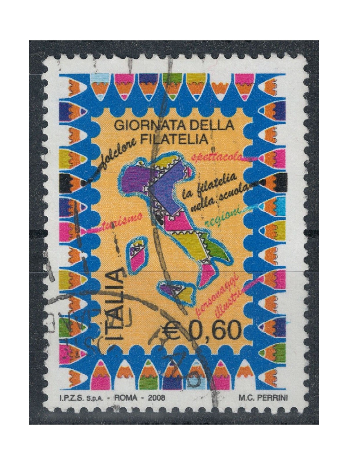 ITALY 2008 Philately Day us