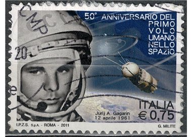 ITALY 2011 First human flight into space