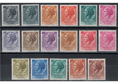 ITALY 1955-60 Syracuse 17v MNH**