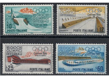 ITALIA 1956 Giochi Olimpici Invernali 4v MNH**