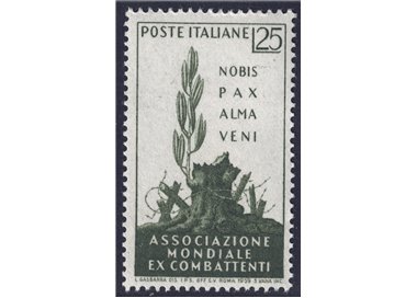 ITALIA 1959 Associazione mondiale ex combattenti MNH**