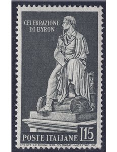 ITALIA 1959 George Gordon Byron MNH**