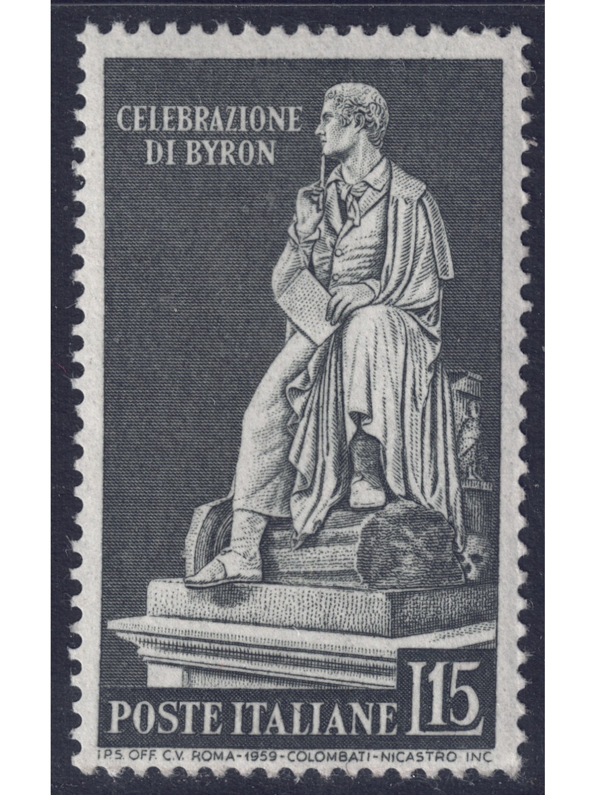 ITALY 1959 George Gordon Byron MNH**