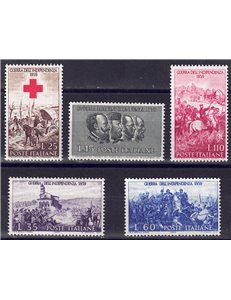 ITALIA 1959 Guerra d'Indipendenza 5v MNH**