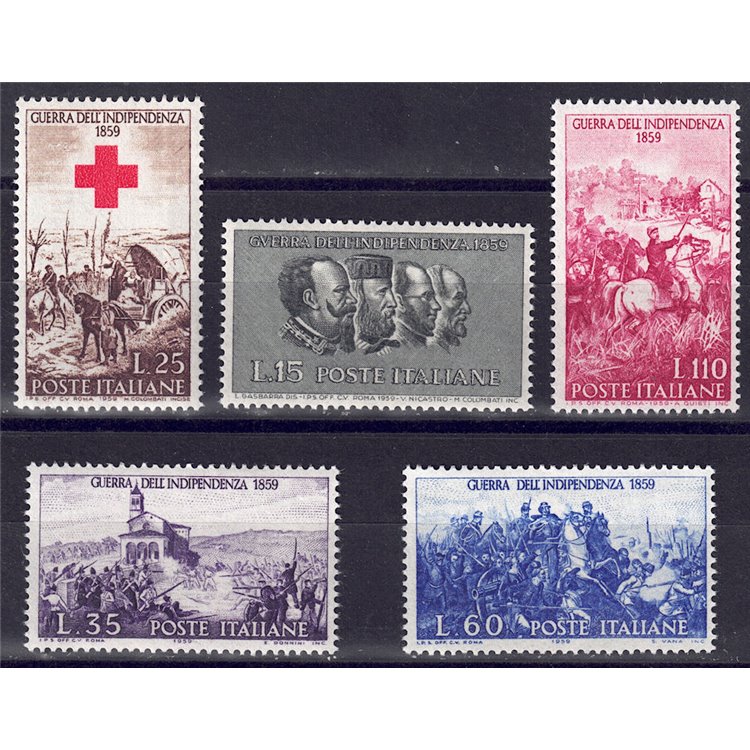 ITALY 1959 War of Independence 5v MNH**