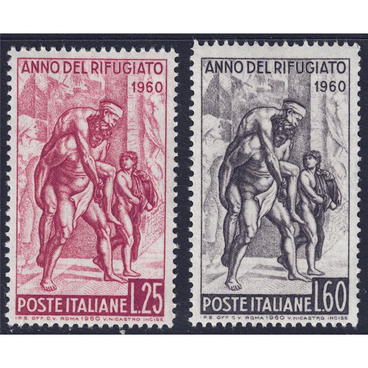 ITALY 1960 World Refugee Year 2v MNH**