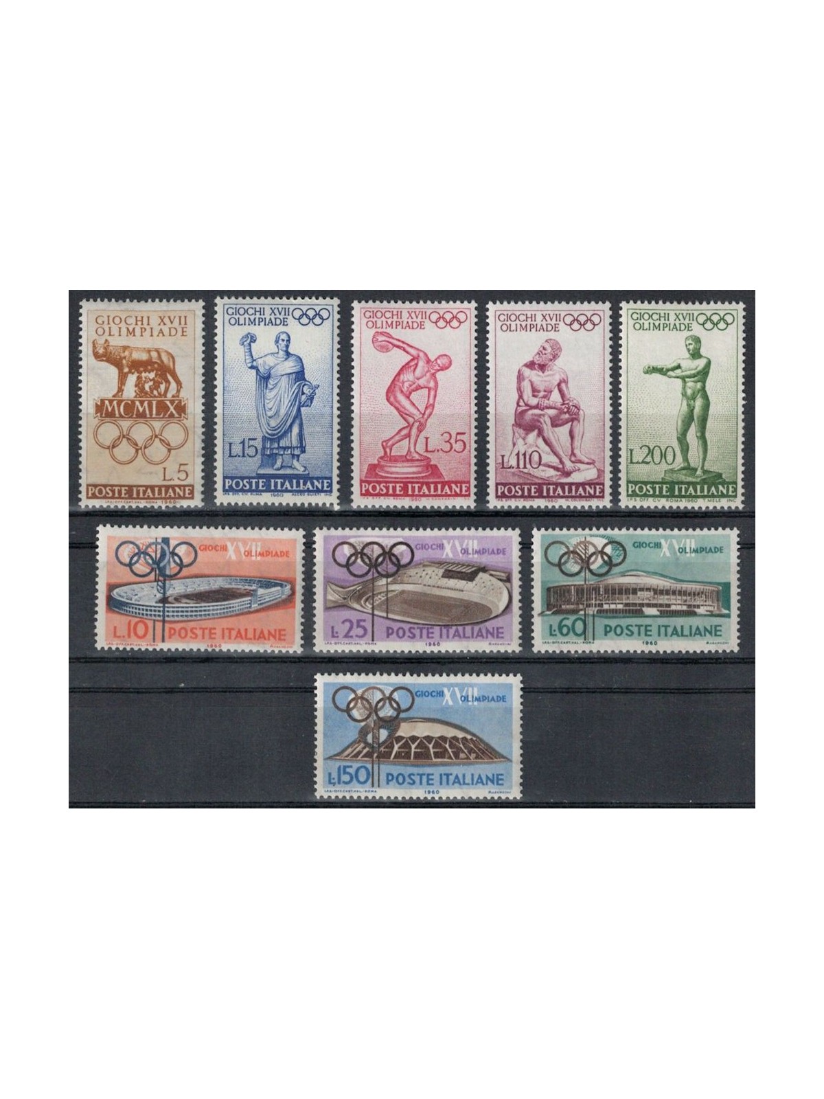 ITALIA 1960 Olimpiade 9v MNH**