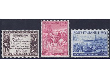 ITALY 1960 Expedition of the Thousand 3v MNH**