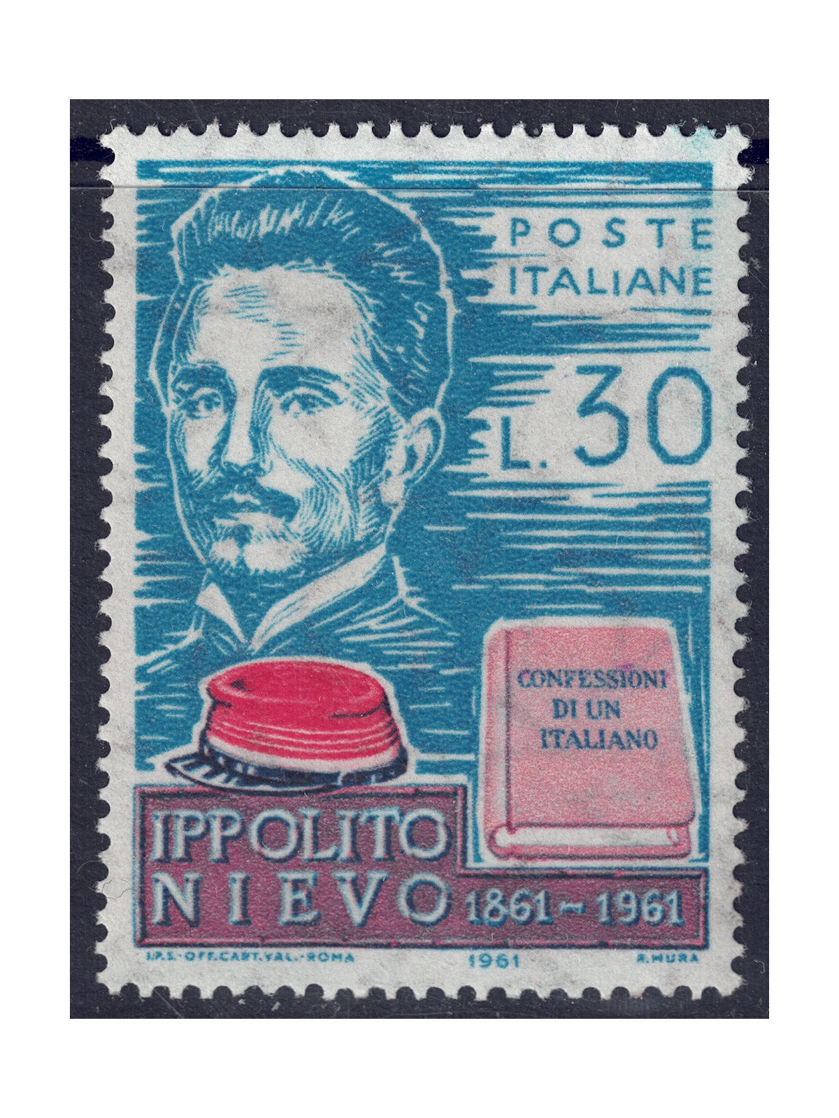 ITALY 1961 Ippolito Nievo MNH**