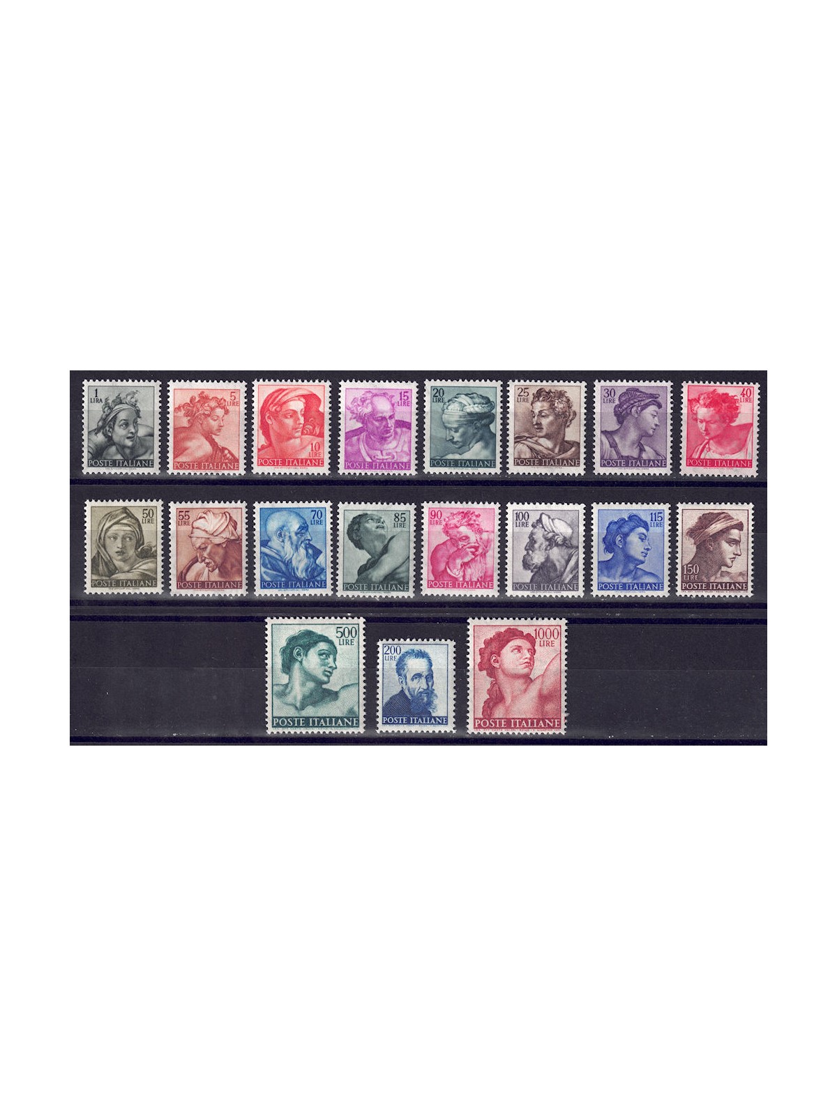 ITALY 1961 Michelangiolesca 19v MNH**