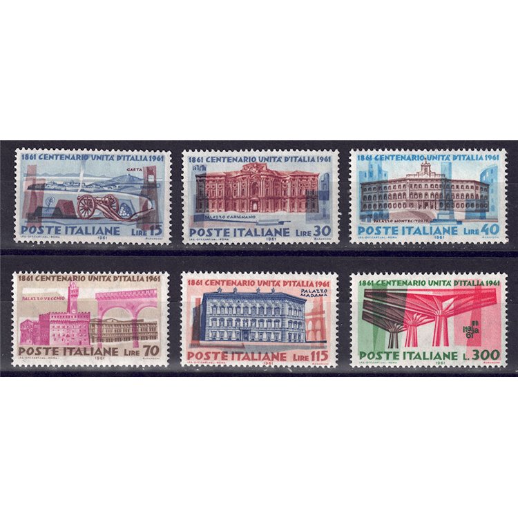 ITALY 1961 Unification of Italy 6v MNH**