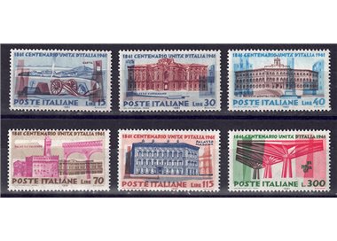 ITALY 1961 Unification of Italy 6v MNH**