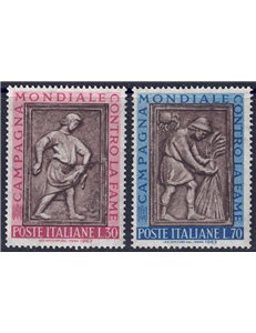 ITALY 1963 World Campaign Against Hunger 2v MNH**