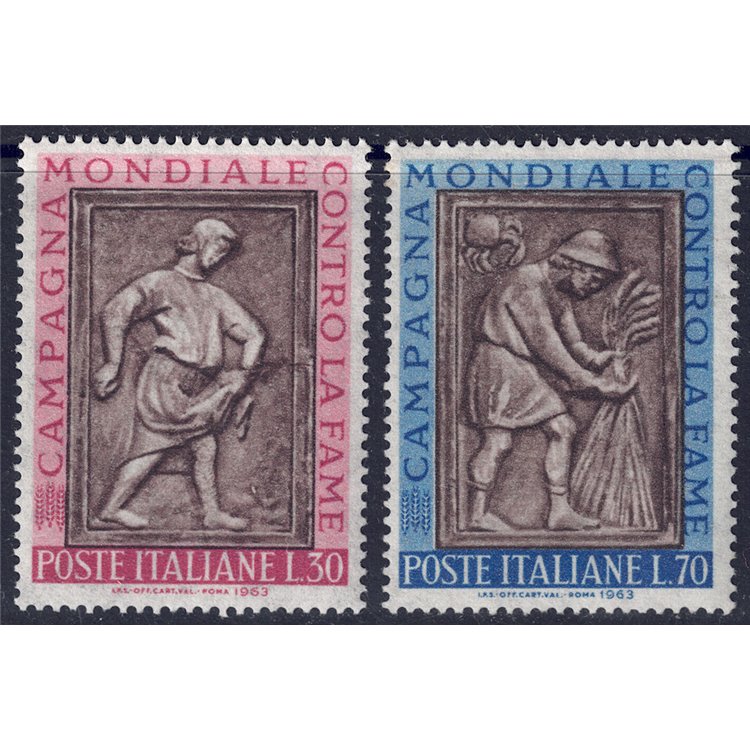 ITALIA 1963 Campagna mondiale contro la fame 2v MNH**