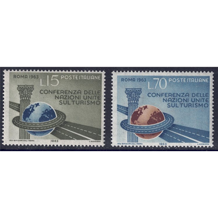 ITALY 1963 United Nations Conference on Tourism 2v MNH**
