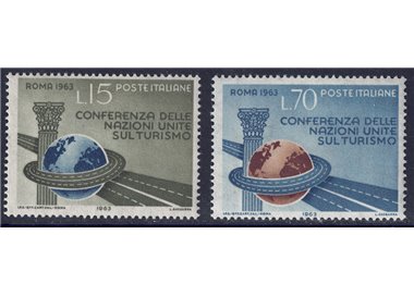 ITALIA 1963 Conferenza Nazioni Unite sul Turismo 2v MNH**