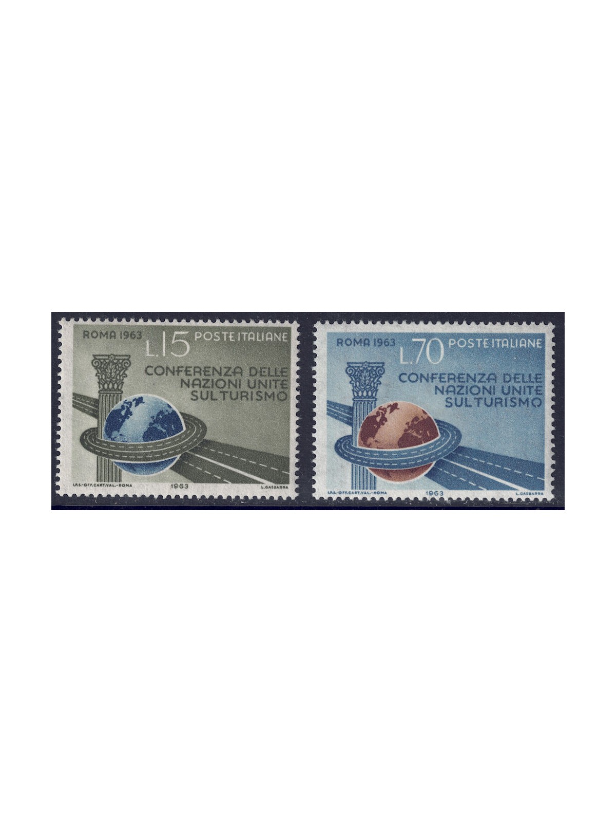ITALY 1963 United Nations Conference on Tourism 2v MNH**
