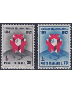 ITALIA 1963 Croce Rossa 2v MNH**
