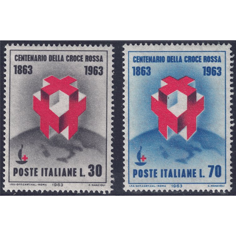 ITALIA 1963 Croce Rossa 2v MNH**