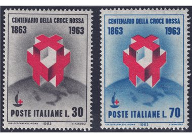 ITALY 1963 Red Cross 2v MNH**