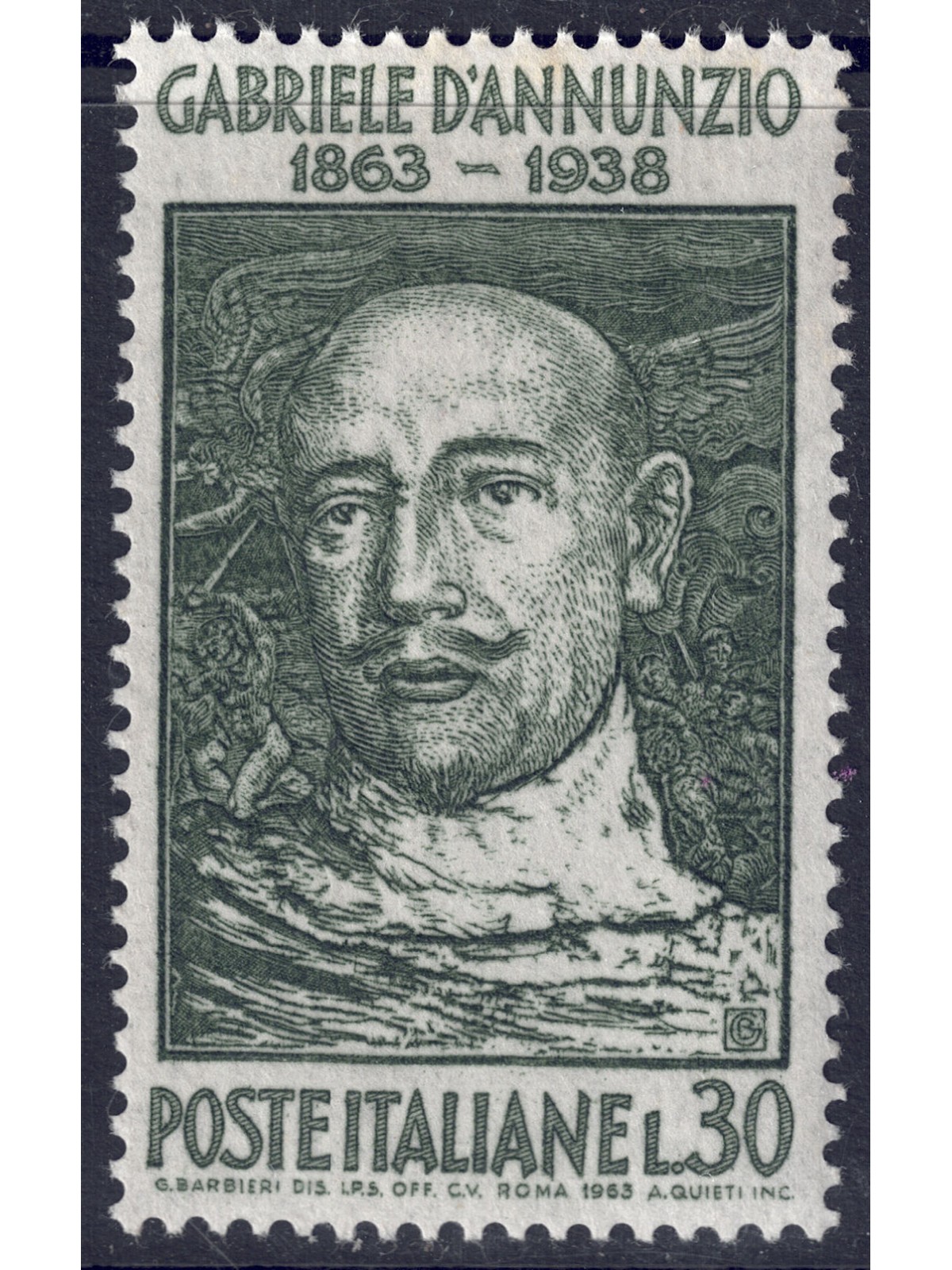 ITALIA 1963 Gabriele d'Annunzio MNH**